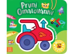 První omalovánky. Moje vozidla