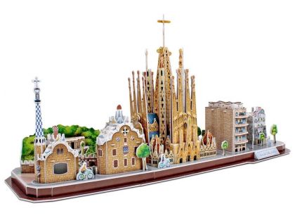 Puzzle 3D City Line Barcelona 186 dílků