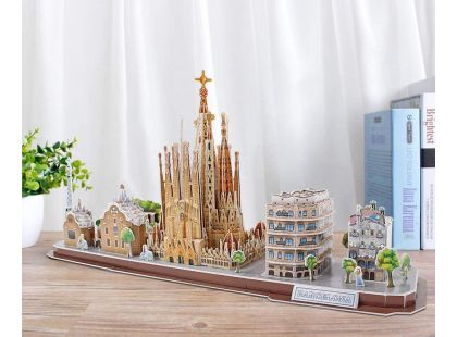 Puzzle 3D City Line Barcelona 186 dílků