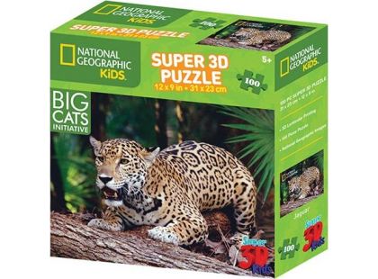 Puzzle 3D jaguár 100 dílků