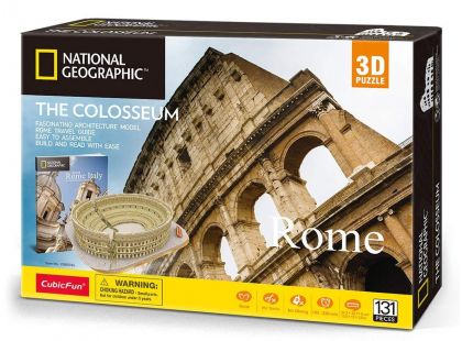 CubicFun Puzzle 3D National Geographic Colosseum 131 dílků