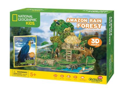 Puzzle 3D National Geographic Kids Amazonský dětský prales 67 dílků