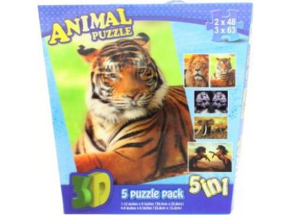 Puzzle 3D Zvířata 5v1 Puzzle 3D Zvířata 5v1