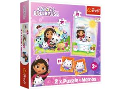 Trefl Puzzle Gábinčin kouzelný domeček 2v1 + pexeso