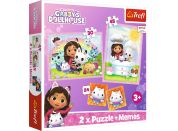 Trefl Puzzle Gábinčin kouzelný domeček 2v1 + pexeso