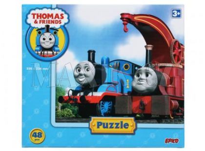 Puzzle Mašinka Tomáš - modré, 48d