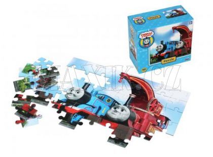Puzzle Mašinka Tomáš - modré, 48d