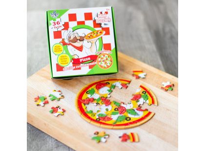 Puzzle mini Pizza 6 různých motivů 36 dílků