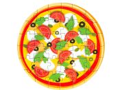 Puzzle mini Pizza 6 různých motivů 36 dílků