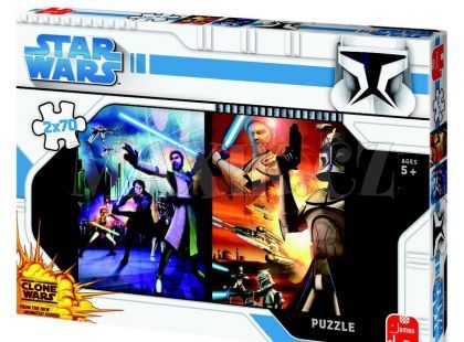 Puzzle Star Wars 2x70 dílů Jumbo