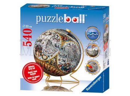 Puzzleball Historická mapa světa 540d