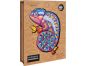Puzzler Dřevěné barevné puzzle Hypnotický chameleon 4