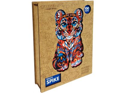 Puzzler Puzzle dřevěné barevné Odvážný Spike 100 dílků