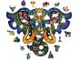 Puzzler Puzzle dřevěné barevné Posvátný slon 160 dílků 2