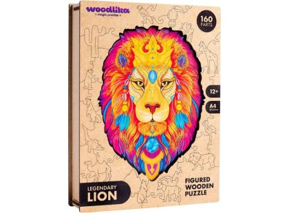 Puzzler Puzzle dřevěné barevné Tajemný lev 150 dílků