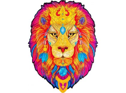 Puzzler Puzzle dřevěné barevné Tajemný lev 150 dílků