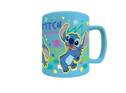 Pyramid International Lilo a Stitch hrnek s návlekem Stitch modrý