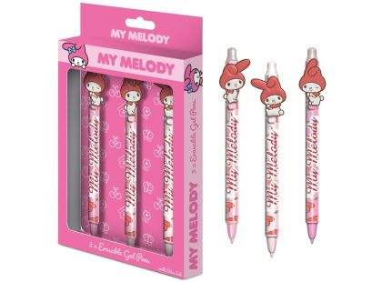 Pyramid International My Melody Set gumovacích gelových per 3 ks
