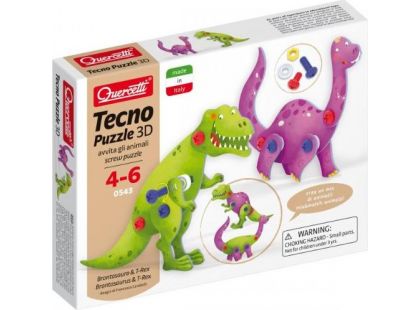 Quercetti Tecno Puzzle 3D dinosauři