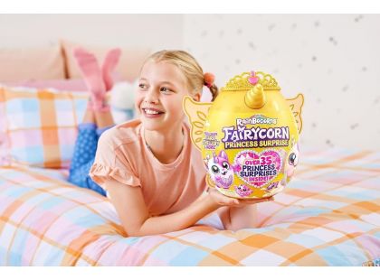 Rainbocorns Plyšový jednorožec s korunkou fialový králíček