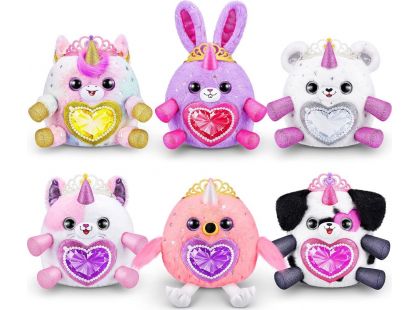 Rainbocorns Plyšový jednorožec s korunkou fialový králíček