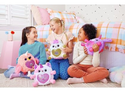 Rainbocorns Plyšový jednorožec s korunkou fialový králíček