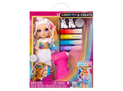 Rainbow High Air Brush panenka - fialové oči