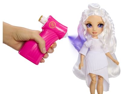 Rainbow High Air Brush panenka - fialové oči