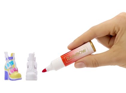 Rainbow High Air Brush panenka - fialové oči