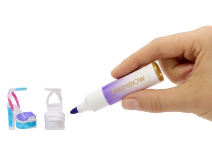 Rainbow High Air Brush panenka - šedé oči