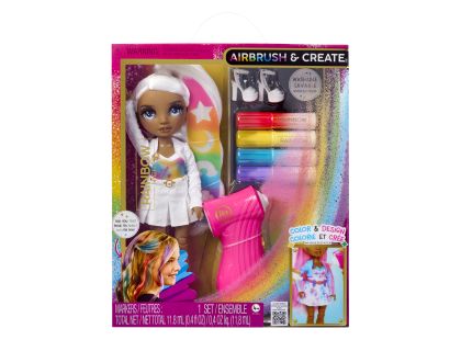 Rainbow High Air Brush panenka - šedé oči
