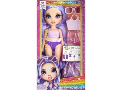 Rainbow High Fashion panenka v plavkách Violet Willow - Poškozený obal
