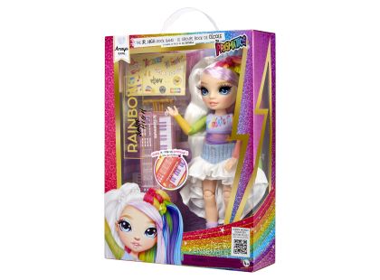 Rainbow High Junior Fashion panenka v rockové kapele - Amaya