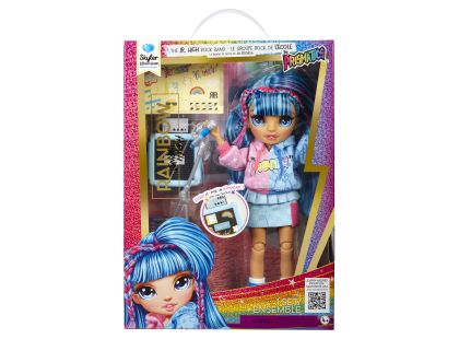 Rainbow High Junior Fashion panenka v rockové kapele - Skyler