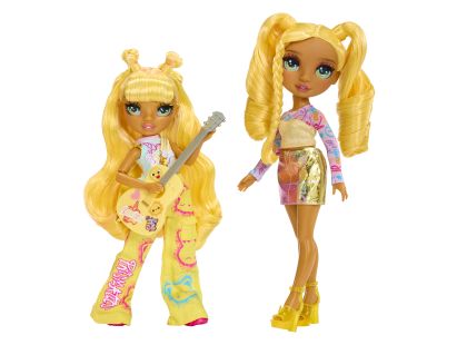 Rainbow High Junior Fashion panenka v rockové kapele - Sunny