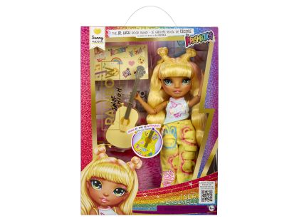 Rainbow High Junior Fashion panenka v rockové kapele - Sunny