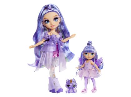 Rainbow High Malá sestřička víla - Amethyst (Purple)