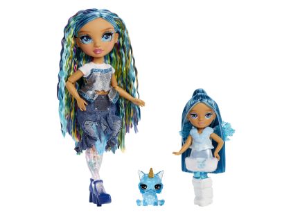 Rainbow High Malá sestřička víla - Sapphire (Blue)