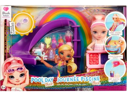 Rainbow High Sada s malou sestřičkou – bazén
