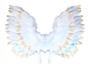 Rappa Křídla andělská s peřím bílozlatá