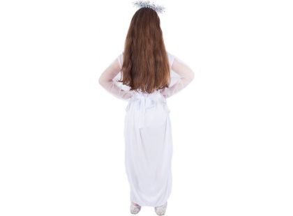 Rappa Dětský kostým Anděl se svatozáří a páskem 116 - 128 cm