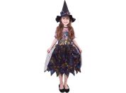 Rappa Dětský kostým Barevná čarodějnice 110 - 116 cm - Poškozený obal
