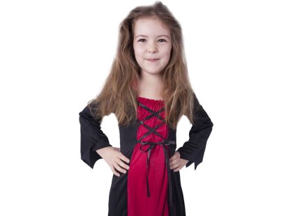 Rappa Dětský kostým čarodějnice Morgana velikost 104 - 116 cm - Poškozený obal