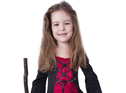 Rappa Dětský kostým čarodějnice Morgana velikost 104 - 116 cm - Poškozený obal