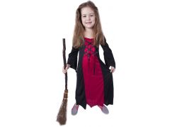 Rappa Dětský kostým čarodějnice Morgana velikost 104 - 116 cm