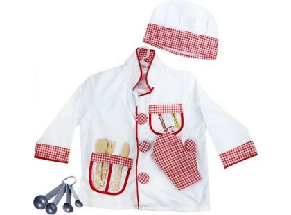 Rappa Dětský kostým Kuchař s doplňky 110 - 116 cm