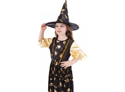 Rappa Dětský kostým Zlatá čarodějnice 110 - 116 cm