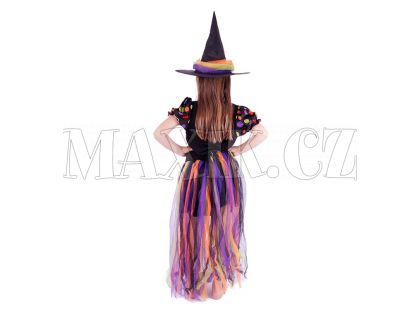 Rappa Dětský kostým Čarodějnice s dlouhou sukní vel. M