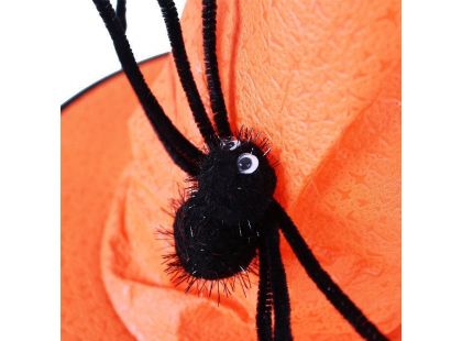 Rappa Klobouk čarodějnice Halloween s pavoukem