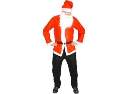 Rappa Kostým Santa Claus bunda, čepice, vousy